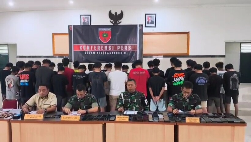 Catut Nama Petinggi TNI, Denintel Kodam Hasanuddin Tangkap 40 Pasobis di Sidrap