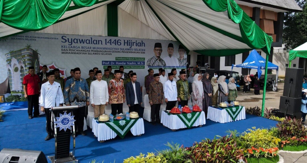Gelar Syawalan, Muhammadiyah Sulsel Canangkan Pembangunan Gedung Berlantai 13