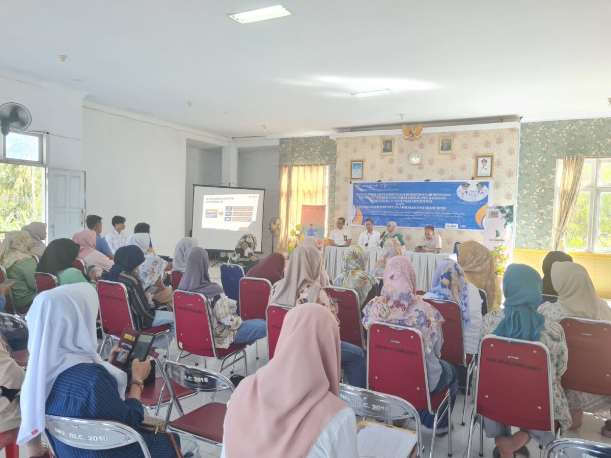 Sosialisasi Implementasi OSS RBA -Gerapari, DPMPTSP Gandeng Perbankan
