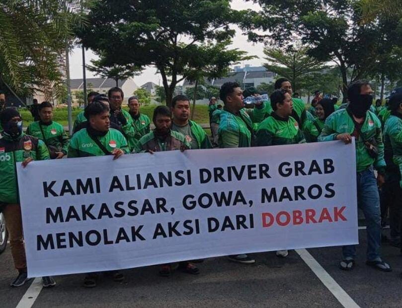 Grab Klarifikasi Aksi Demonstrasi DOBRAK di Makassar 