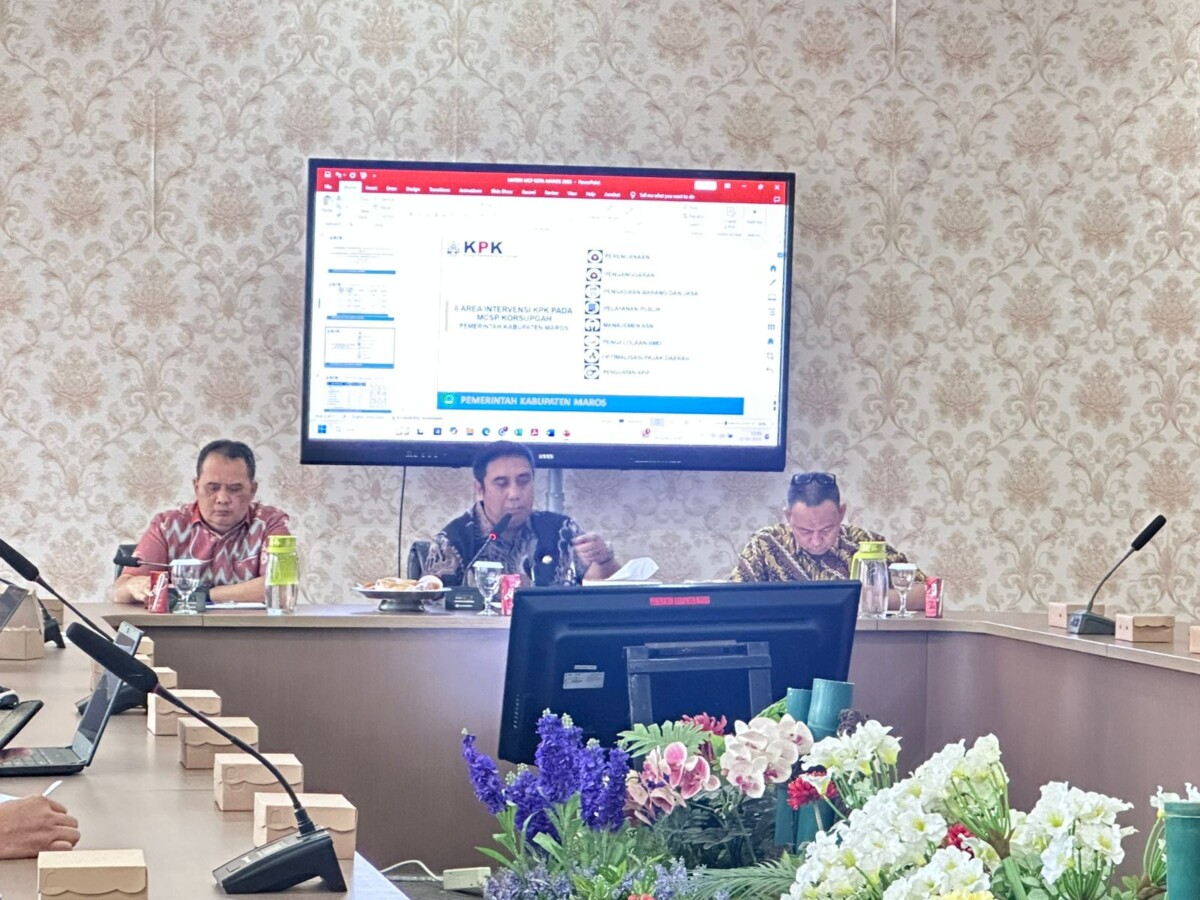 Maros Masuk 10 Besar MCSP KPK, Pemkab Komitmen Lanjutkan Inovasi Antikorupsi