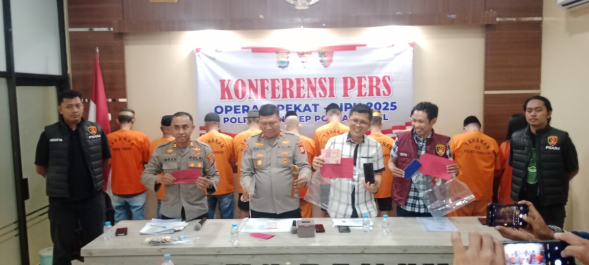 Operasi Pekat, Polres Pangkep Amankan Puluhan Orang dan Miras