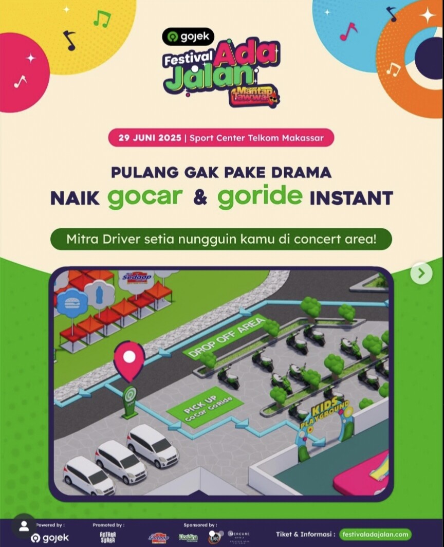 Permudah Akses Festival Ada Jalan, Gojek Sediakan Transportasi Instan dan Promo 90%