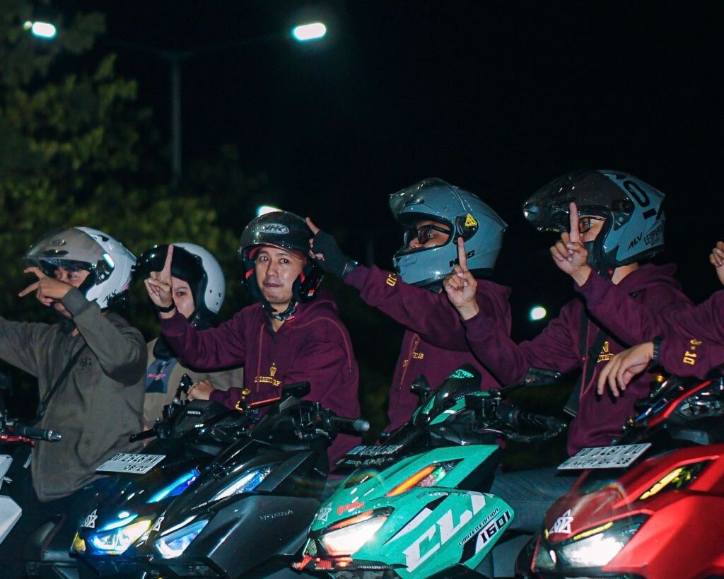 Nikmati Pengalaman Night Ride, Asmo Sulsel Gelar Nocturnity Riding Bersama Komunitas SV160