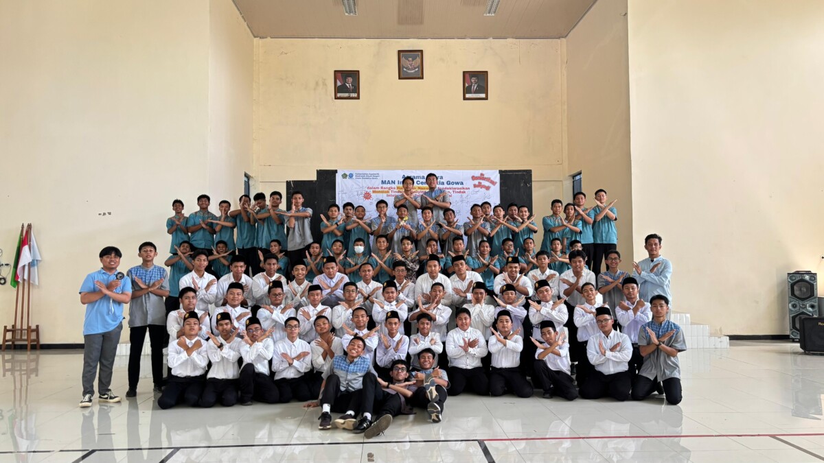 Hari Anak Nasional, Civitas MAN IC Gowa Tanda Tangani Komitmen Anti Bullying