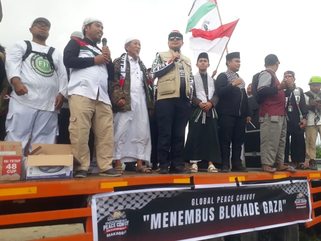 Ribuan Warga Makassar Ikuti Konvoi Suarakan Kemerdekaan Palestina