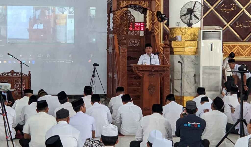 Bupati Wajo Launching Gerakan Sholat Dhuha Berjamaah di Masjid Agung Sengkang