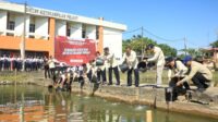 Dukung Ketahanan Pangan, Poltekpel Barombong Tebar 10.000 Benih Ikan di Kolam