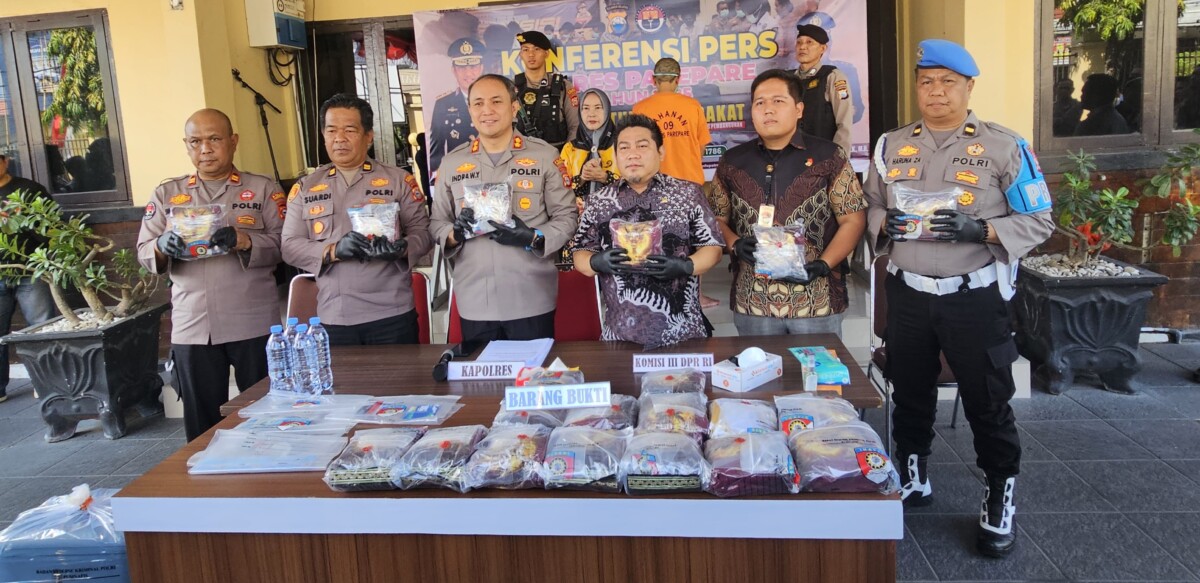 Polres Parepare Tangkap Kurir Narkotika Jaringan Internasional, 20 Kg Sabu dalam Koper Berhasil Disita