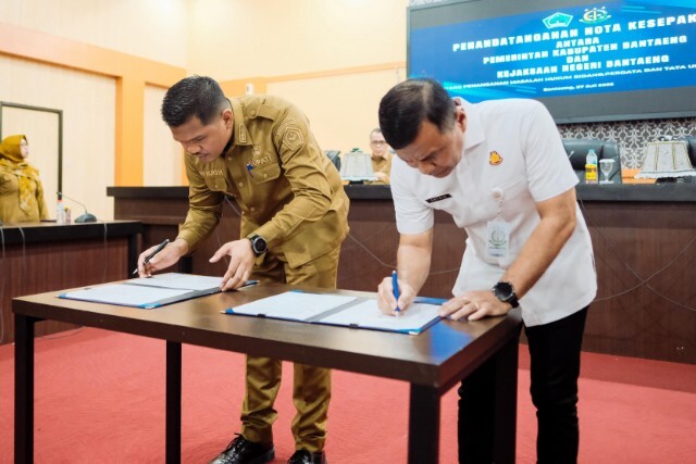 Pemkab Bantaeng dan Kejari Teken MoU Penanganan Hukum, Uji Nurdin: Ini Wujud Pemerintahan yang Akuntabel