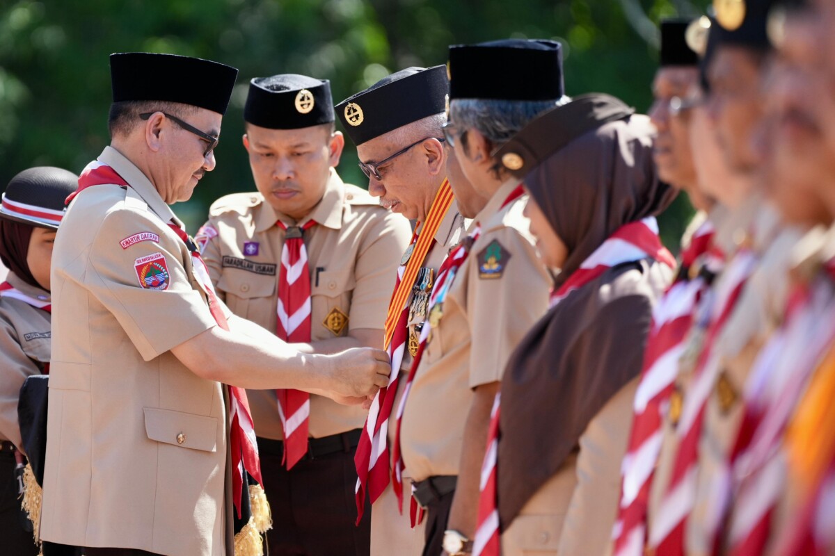 Sekda Sulsel Pimpin Apel Besar Hari Pramuka ke-64 di Barru