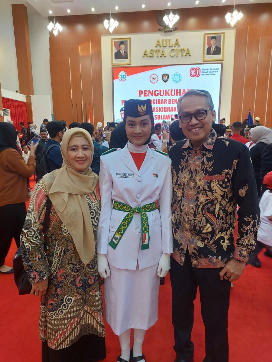 Athifa Azzahra Heruni, Utusan MAN Insan Cendekia Gowa  di Upacara HUT RI ke-80 Tingkat Provinsi Sulsel 