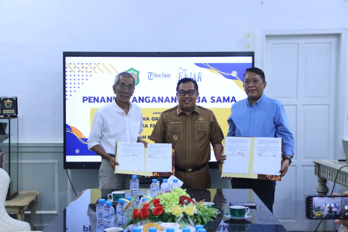 Dorong Transformasi Ekonomi Digital, Bupati Takalar Teken Mou bersama PT. Bosowa Media Grafika (Tribun Timur) dan PT. Media Fajar Indonesia