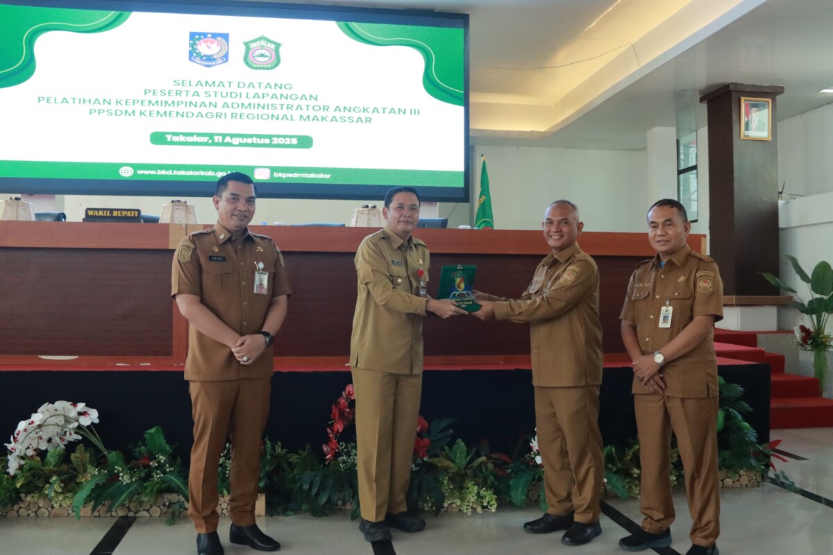 Wabup Takalar Terima Peserta Studi Lapangan PKA Angkatan III PPSDM Regional Makassar