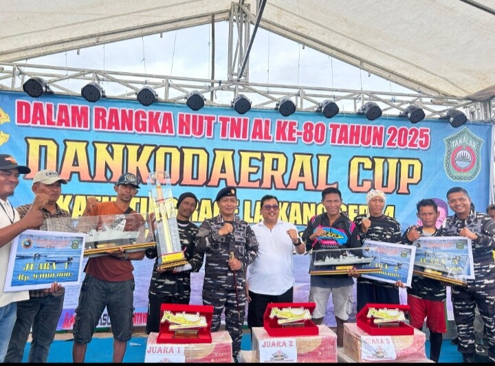Bupati Takalar Hadiri Final Balap Perahu Katinting Race Laikang Seri 4