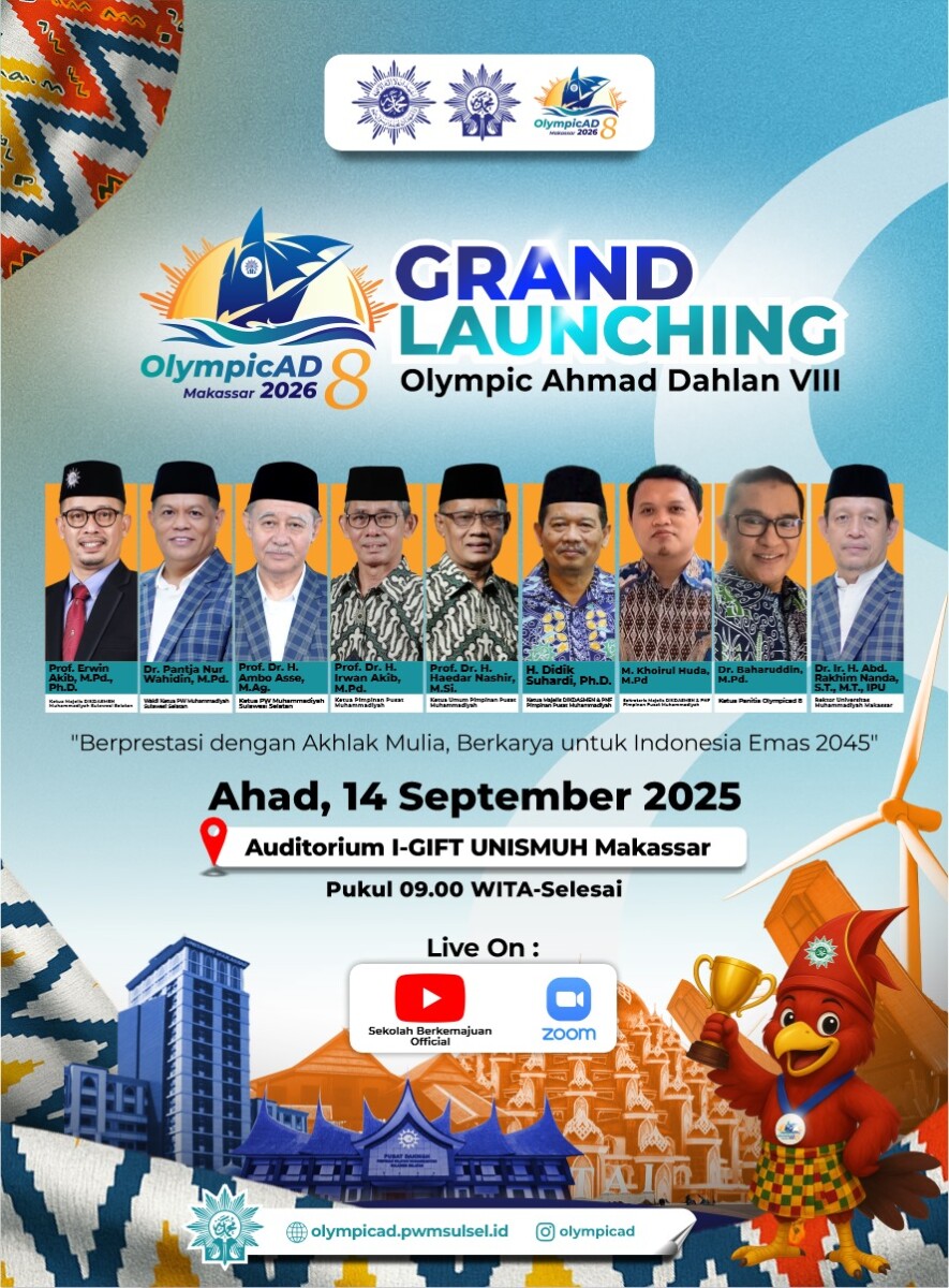 Makassar Siap Jadi Tuan Rumah Olympicad VIII, Ajang Adu Prestasi Pelajar Muhammadiyah se-Indonesia