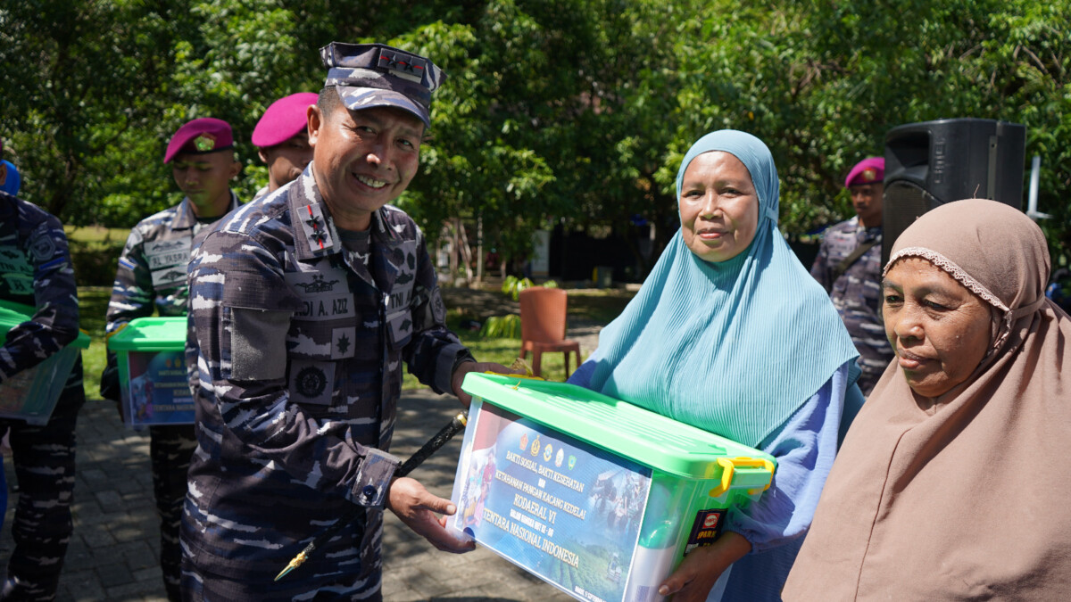 Gebyar HUT ke-80 TNI, Kodaeral VI Gelar Aksi Sosial Dari Baksos, Kesehatan Gratis dan Ketahanan Pangan di Maros
