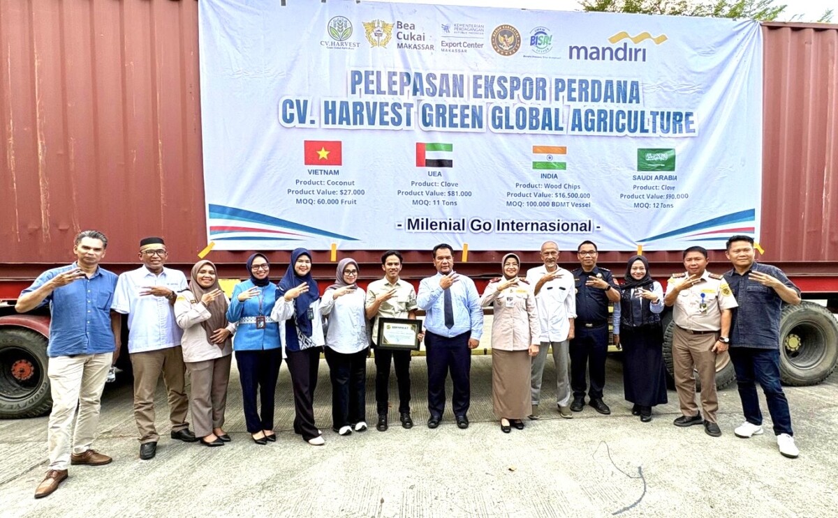 Ekspor Perdana CV Harvest Green Global Agriculture, Kelapa Asal Sulsel Melaju ke Vietnam