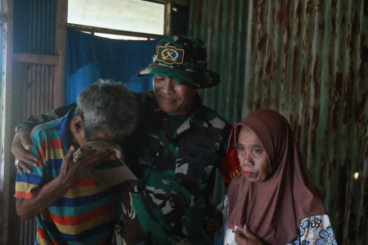 Dansatgas TMMD ke-126 Tinjau Rumah Tidak Layak Huni