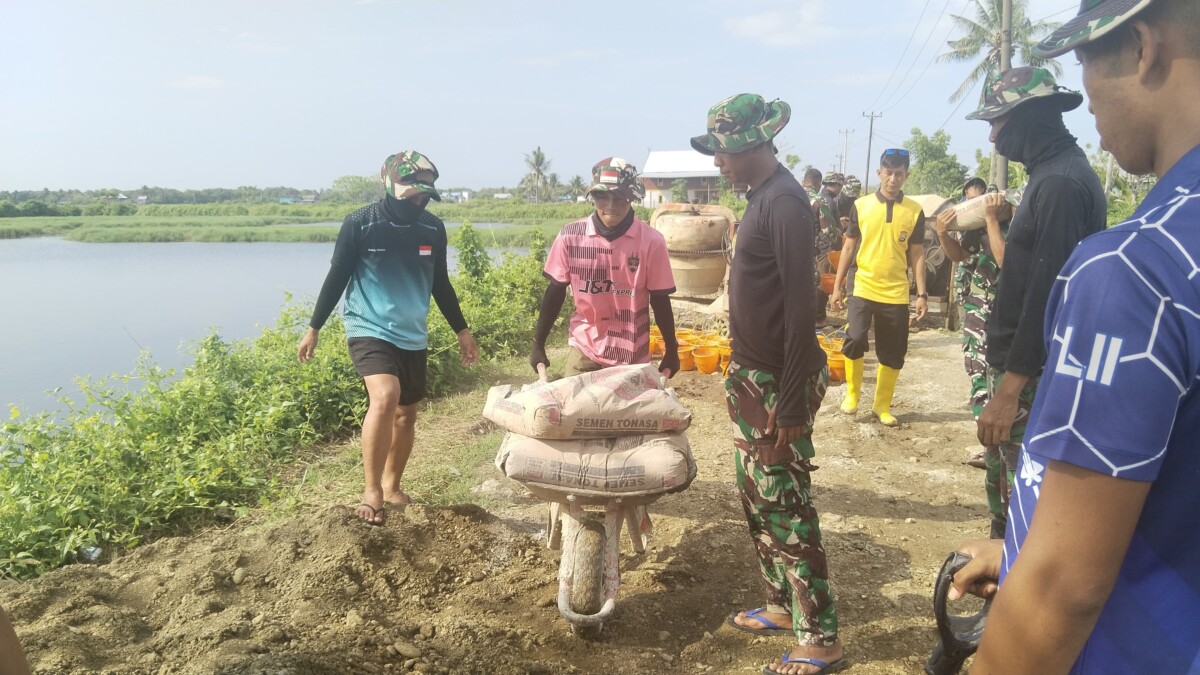 TMMD Ke-126 Kodim 1421/Pangkep Masuki Hari ke-13, Progres Pekerjaan Capai Target