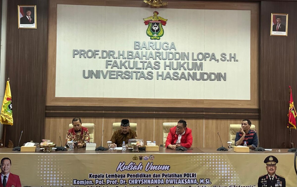 Berikan Kuliah Umum di Unhas, Kalemdiklat Polri Tekankan Pentingnya Hukum untuk Menjaga Kedaulatan Bangsa