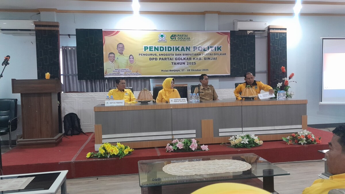 Bangun Kesadaran Demokrasi, Golkar Sinjai Gelar Pendidikan Politik di Wisma Sanjaya