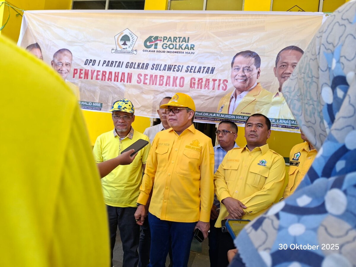 Taufan Pawe Teruskan Semangat Nurdin Halid dalam Rangkaian HUT Golkar ke-61