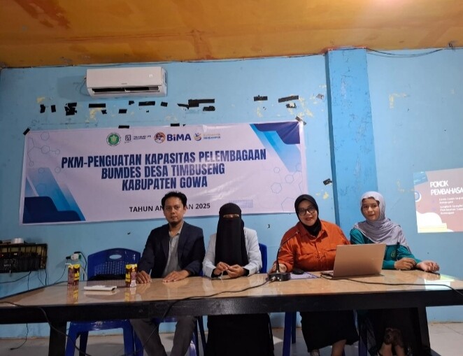 Kolaborasi Dosen PTS Sukses Gelar Penguatan Kapasitas Pelembagaan BumDes Desa Timbuseng Gowa
