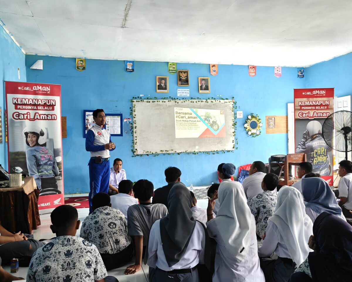  Siswa SMA Batara Gowa Antusias Ikuti Edukasi Safety Riding Astra Motor Sulsel