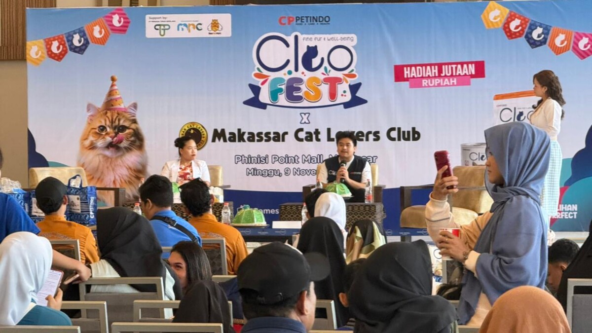 Ratusan Pecinta Kucingi Talkshow dalam Cleo Fest x Makassar Cat Lovers Club