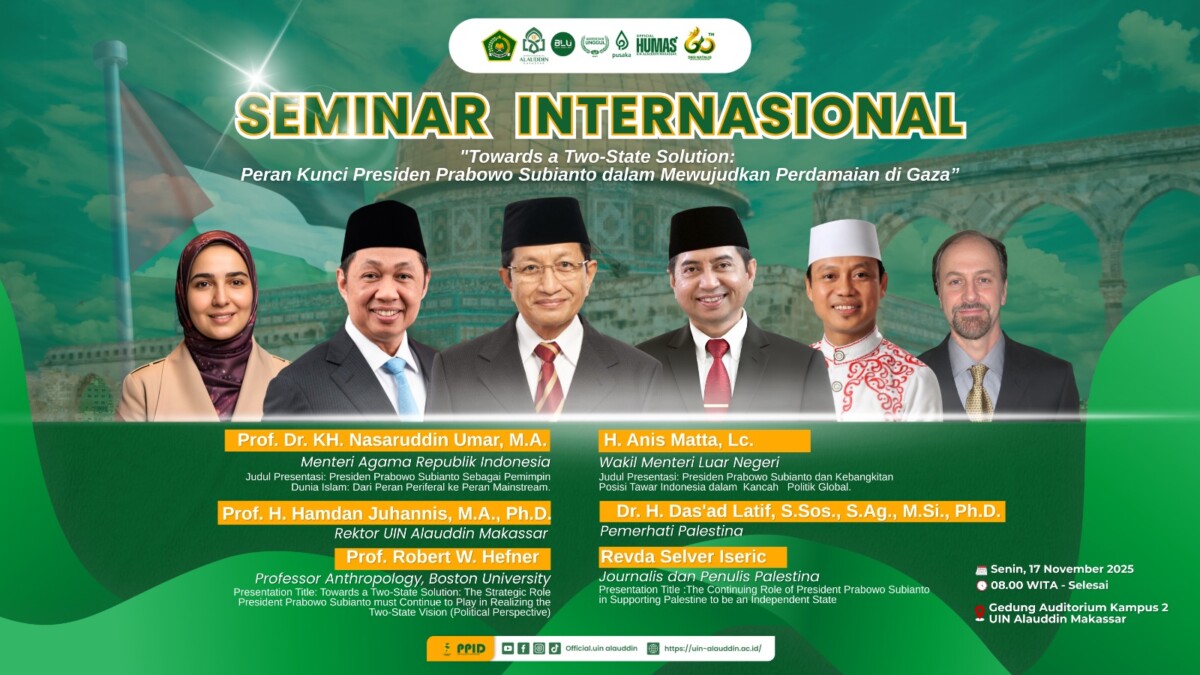 Seminar Internasional, UIN Alauddin Makassar Suarakan Perdamaian di Gaza