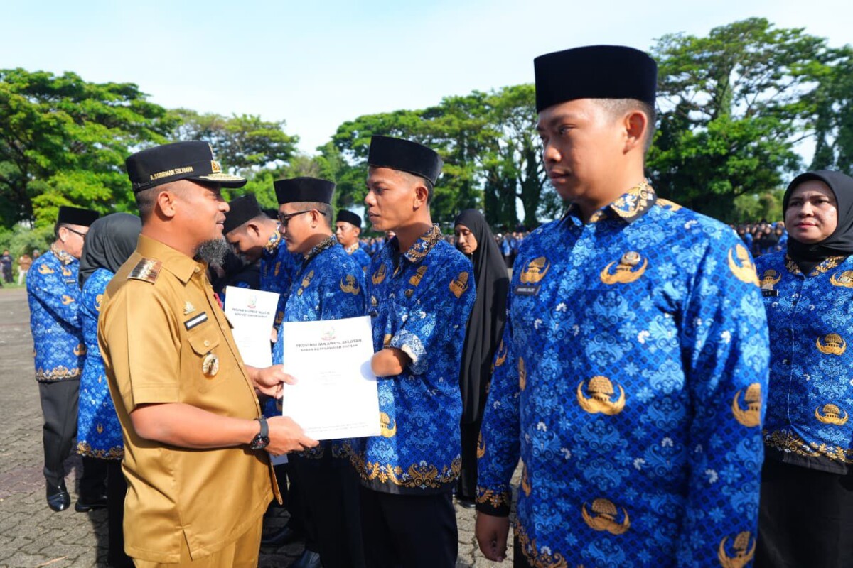 4.047 PPPK Pemprov Resmi Dilantik, Gubernur Sulsel: Ini Amanah Besar untuk Pelayanan Publik