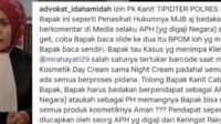 Sebut Kosmetik MJB Berizin, Kuasa Hukum Mira Hayati Sentil Komentar Kanit Tipidter Polres Sidrap Sebut Kosmetik MJB Berizin, Kuasa Hukum Mira Hayati Sentil Komentar Kanit Tipidter Polres Sidrap