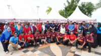 Bapenda Meriahkan Jalan Santai HUT Kota Makassar ke-418 dan Hut KORPRI ke-54