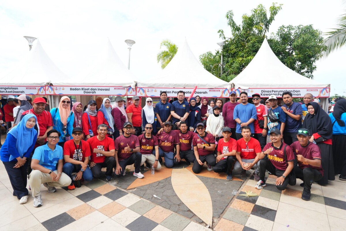Bapenda Meriahkan Jalan Santai HUT Kota Makassar ke-418 dan Hut KORPRI ke-54