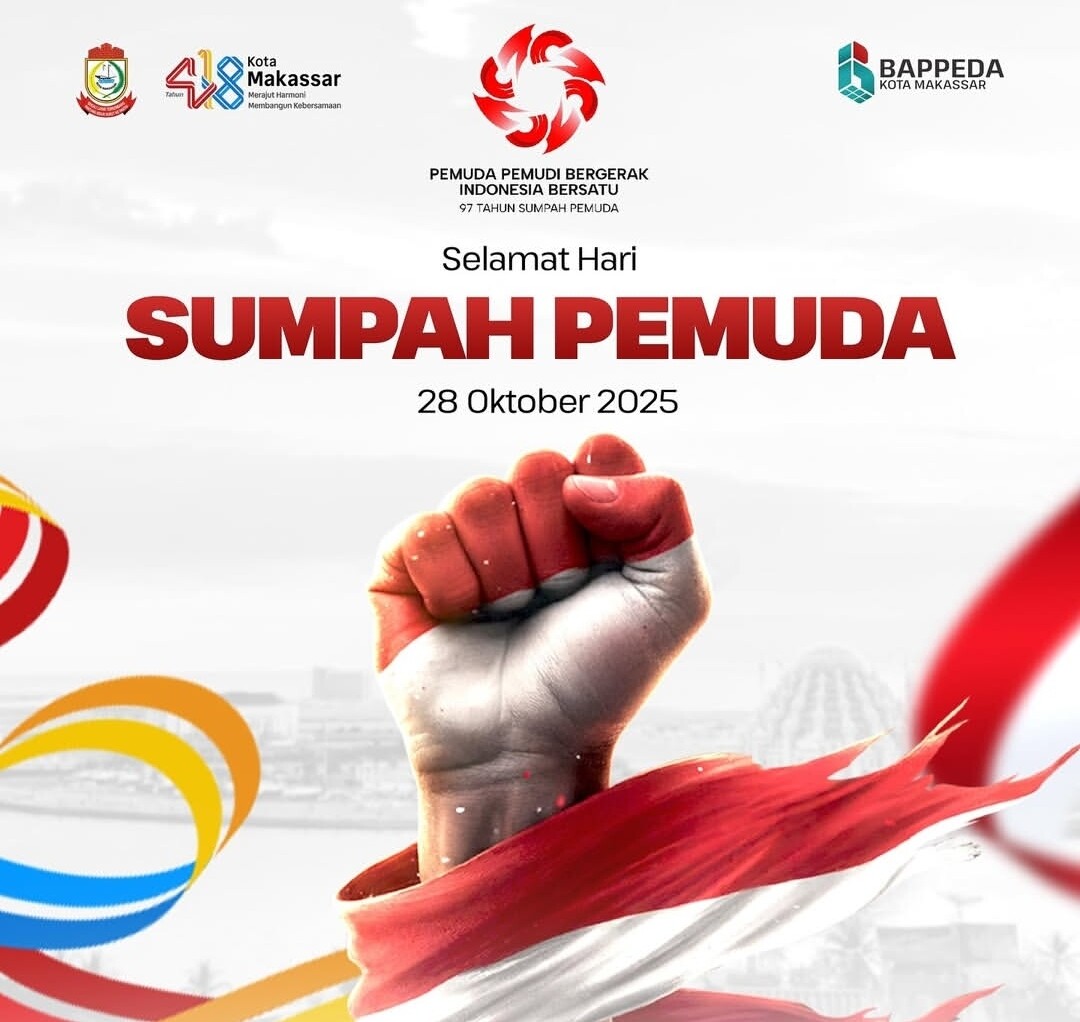 Semangat Sumpah Pemuda, Bappeda Makassar Ajak Pemuda Jadi Arsitek Masa Depan Kota