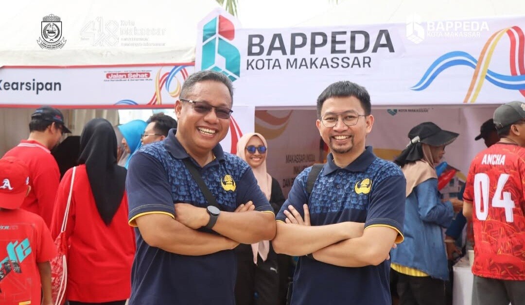 Bappeda Meriahkan Jalan Sehat HUT ke-418 Kota Makassar