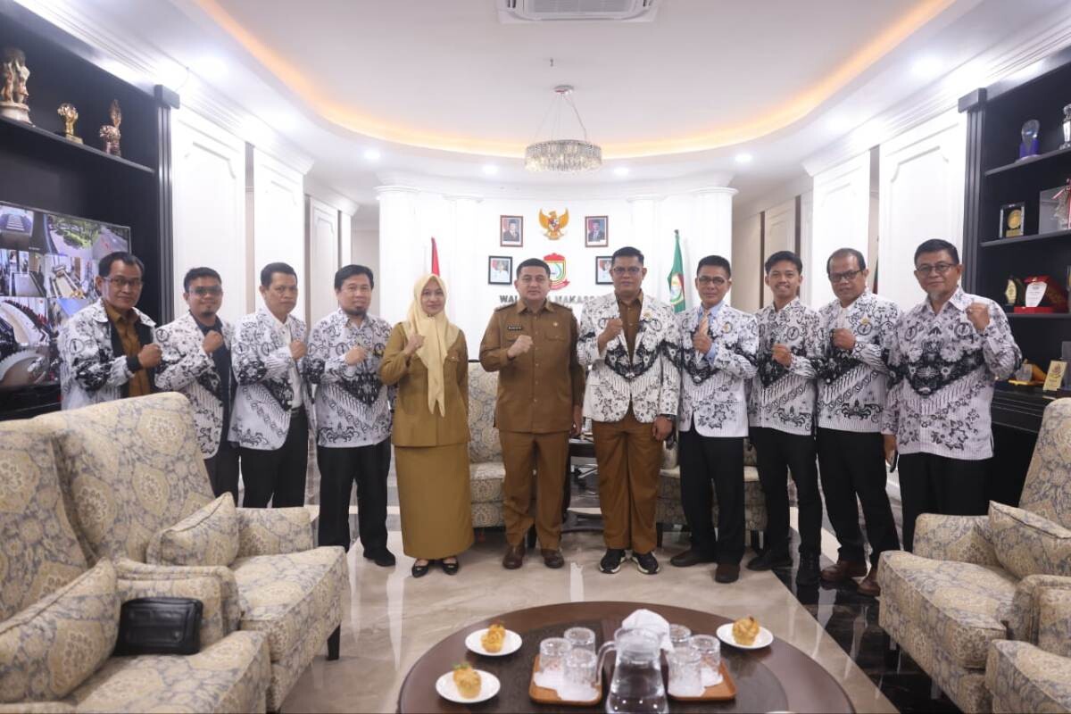 Pengurus PGRI Kota Makassar Audiensi ke Wali Kota, Munafri Ingatkan Hal ini