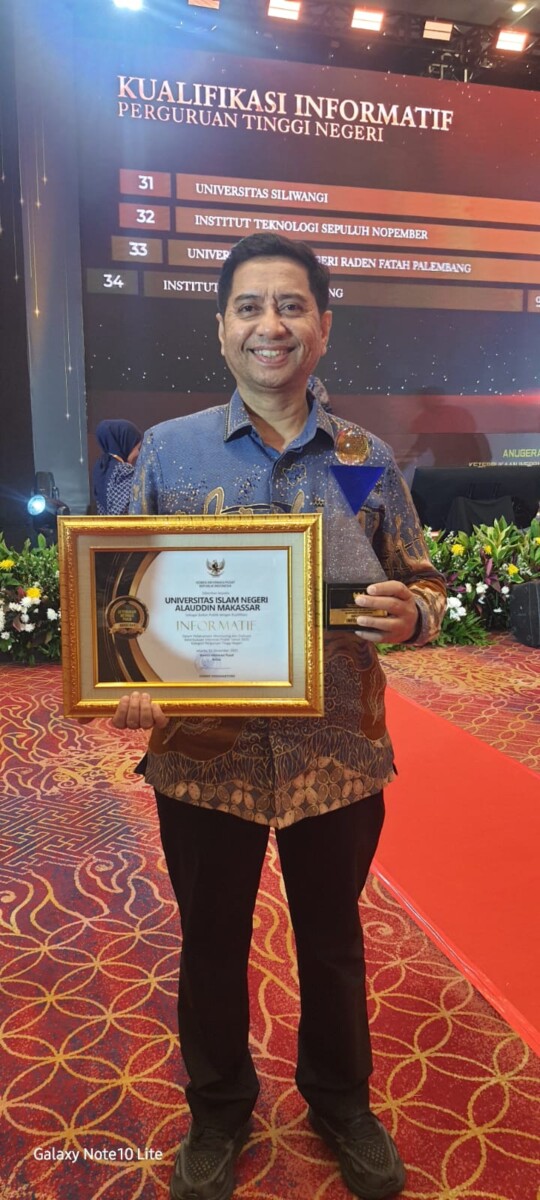UIN Alauddin Makassar Raih Predikat Badan Publik Informatif dari KI Pusat RI