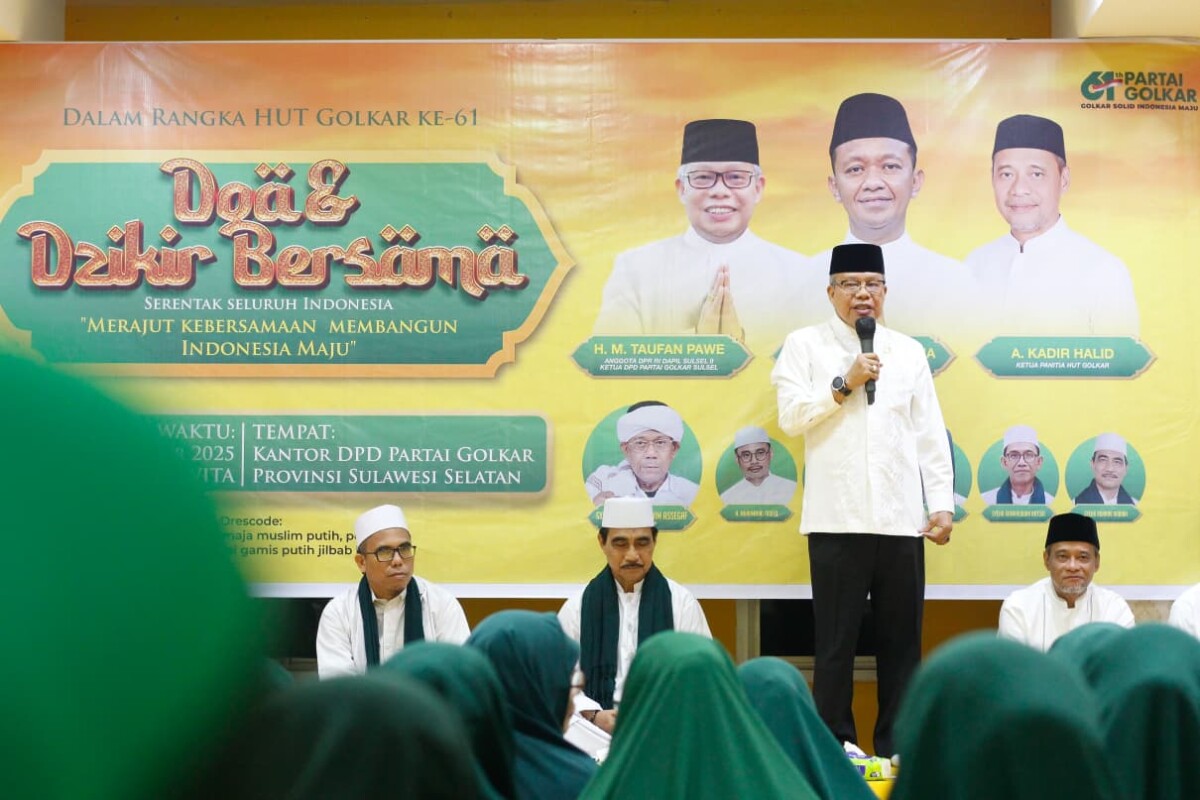 Taufan Pawe Pimpin Doa untuk Korban Bencana Sumatera Aceh pada Puncak HUT Gokar ke 61