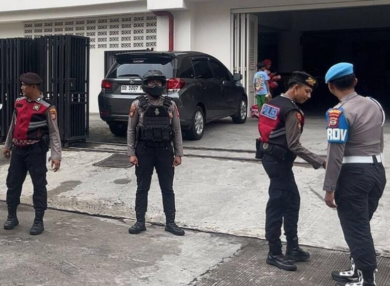 Jelang Perayaan Natal, Polres Pelabuhan Makassar Perketat Pengamanan Gereja