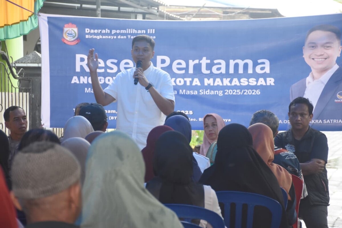 Andi Odhika Cakra Satriawan Reses di Tamalanrea Jaya
