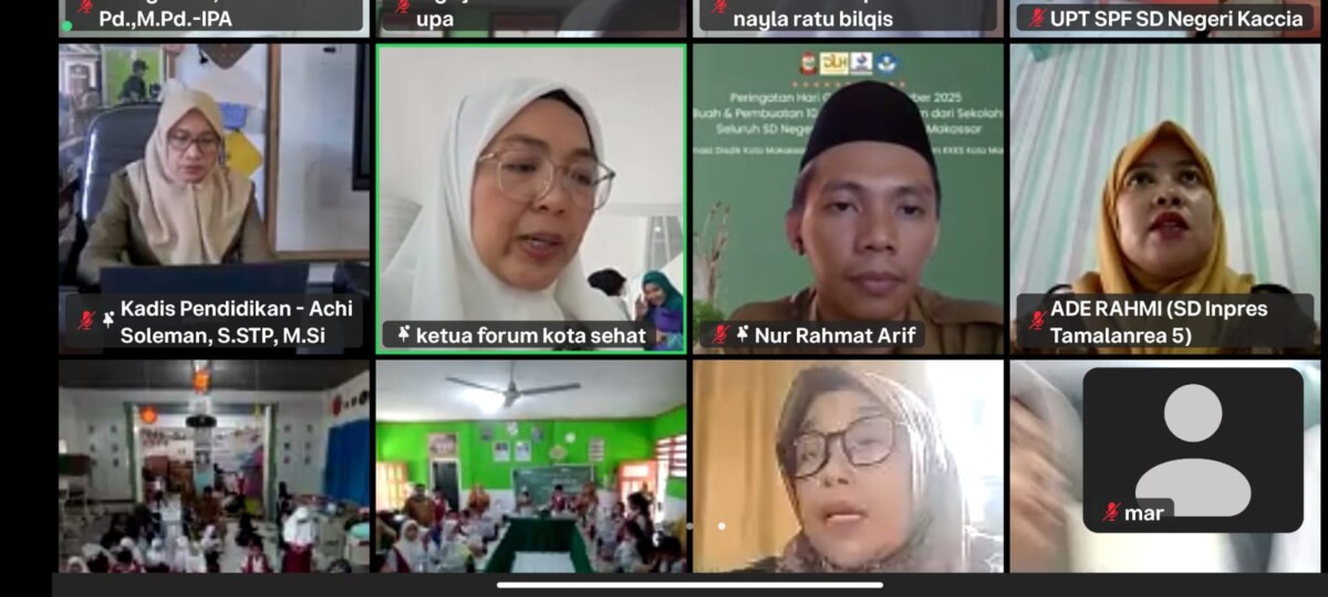 Peringati Hari Guru, Ribuan Siswa di Kota Makassar Olah Sampah Buah Jadi Eco Enzym