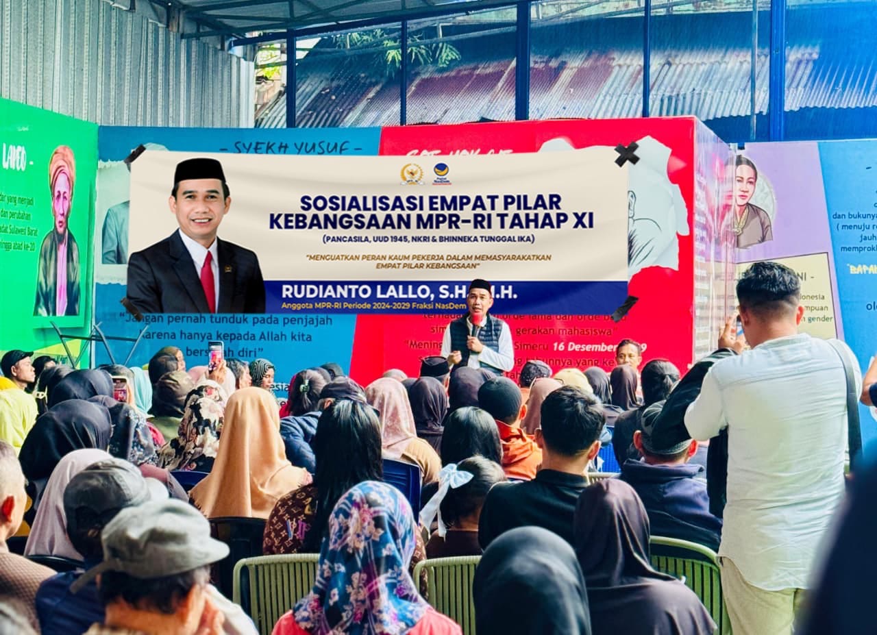 Gelar Sosialisasi Empat Pilar Kebangsaan, Rudianto Lallo Singgung Pemenuhan Hak Pekerja