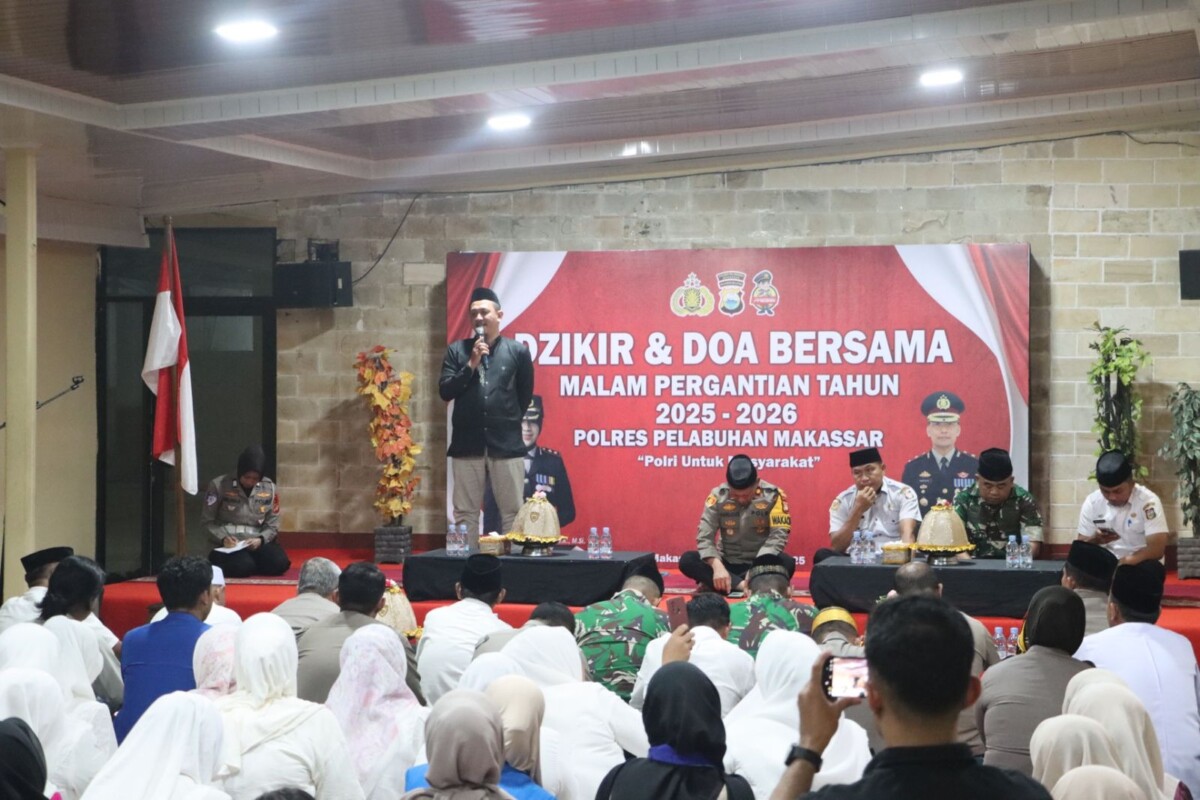 Polres Pelabuhan Makassar Sambut Tahun Baru 2026 dengan Zikir dan Doa Bersama