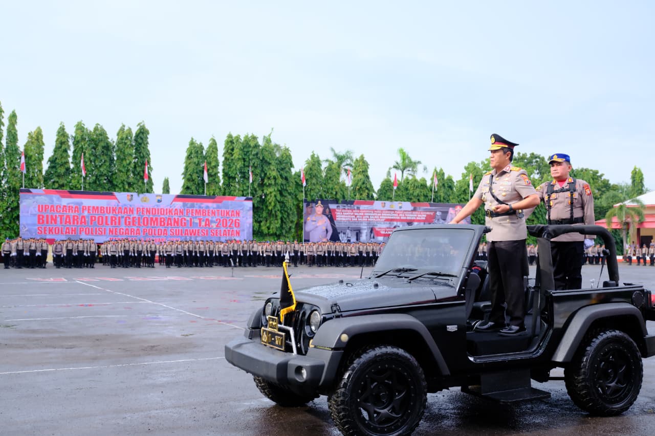 Kapolda Sulsel Resmi Buka Pendidikan Pembentukan Bintara Polri, 940 Siswa Siap Digembleng