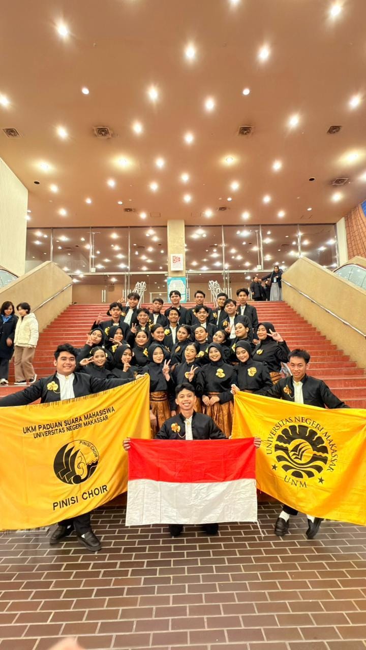 PSM UNM Pinisi Choir Raih Gelar Juara di Kompetisi Internasional Jepang