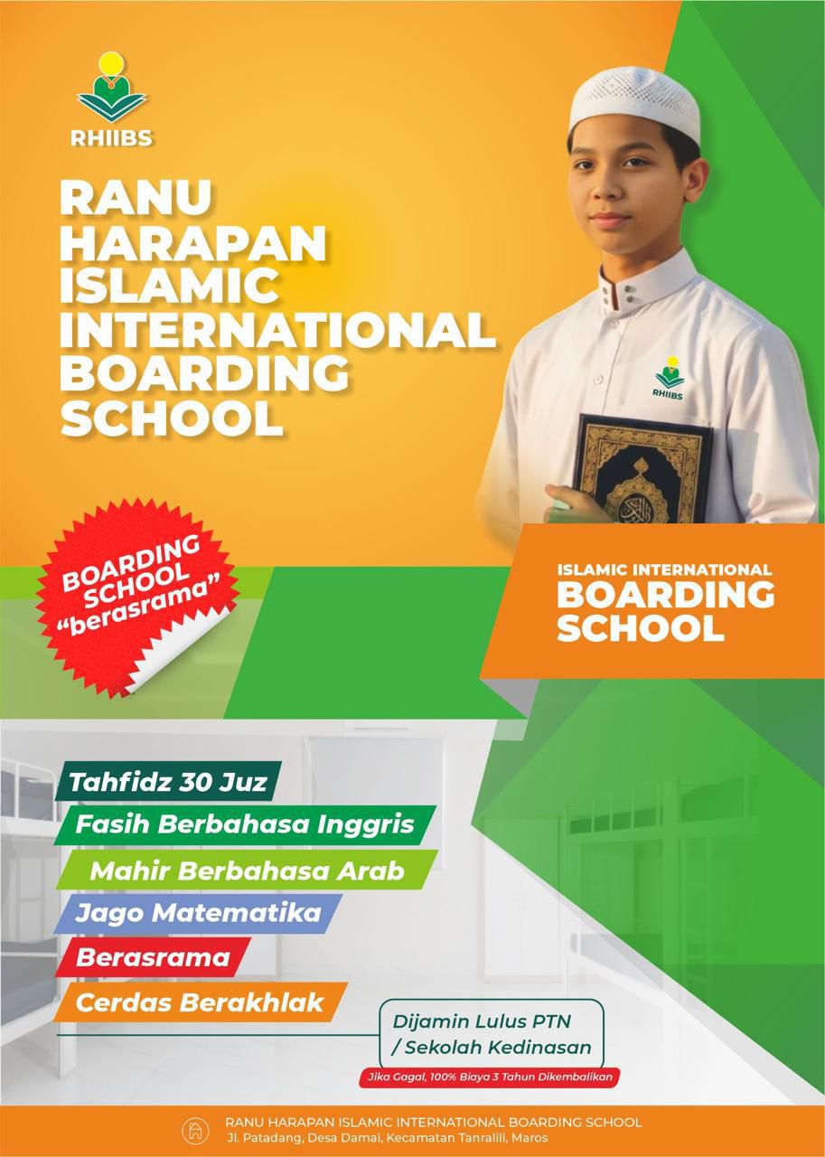 RANU HARAPAN Islamic International Boarding School Hadir di Maros, Buka Penerimaan Siswa Baru 2026–2027