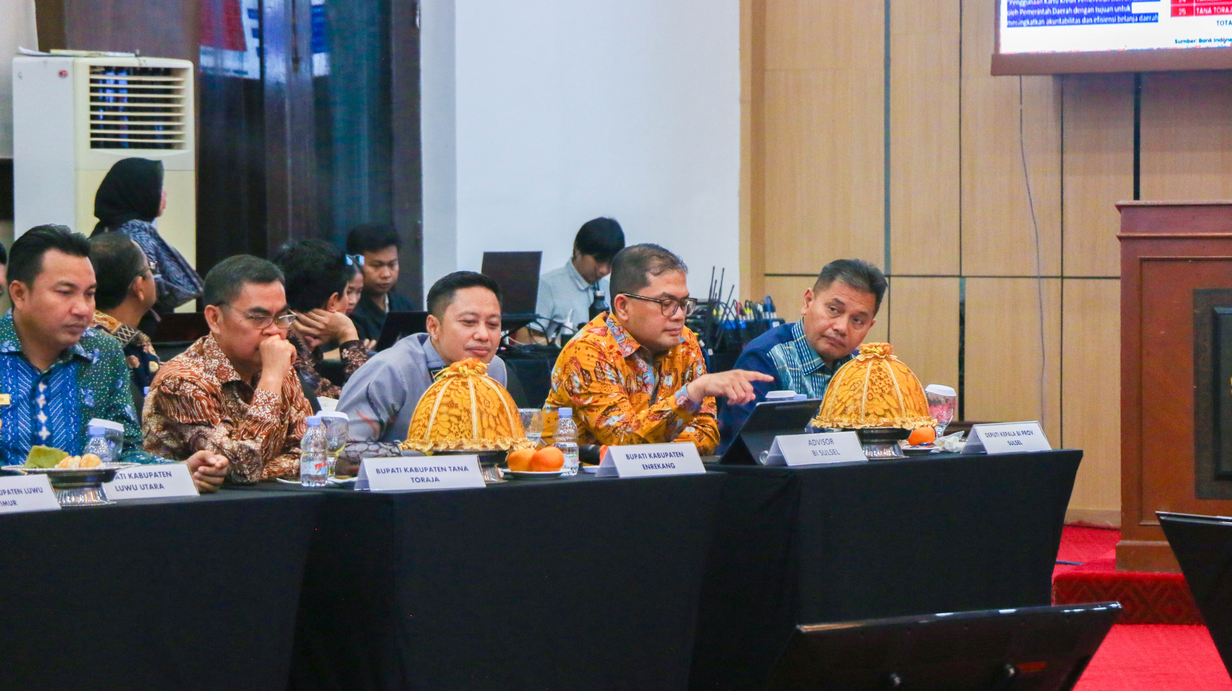 Bupati Enrekang Hadiri High Level Meeting TPID dan TP2DD Sulsel