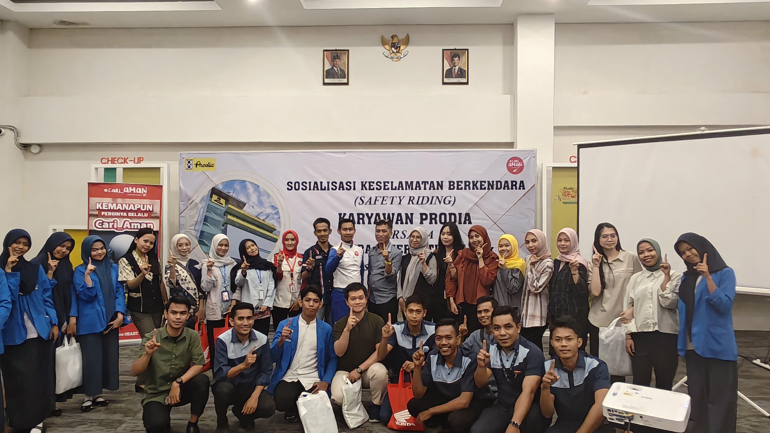 Asmo Sulsel Ajak Karyawan Prodia Makassar Tingkatkan Kesadaran Berkendara Aman